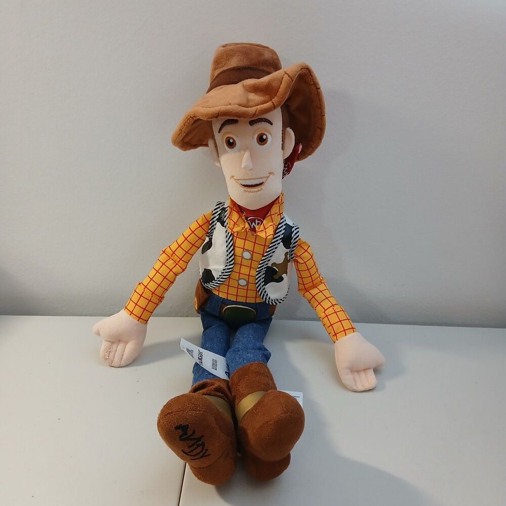 Disney Toy Story Sheriff Woody Cowboy with Hat Stuffed Plush Toy 18" Tall